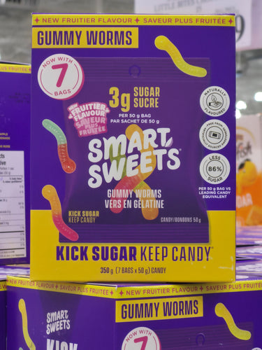Smart Sweets Gummy Worms - 1 x 350 Grams